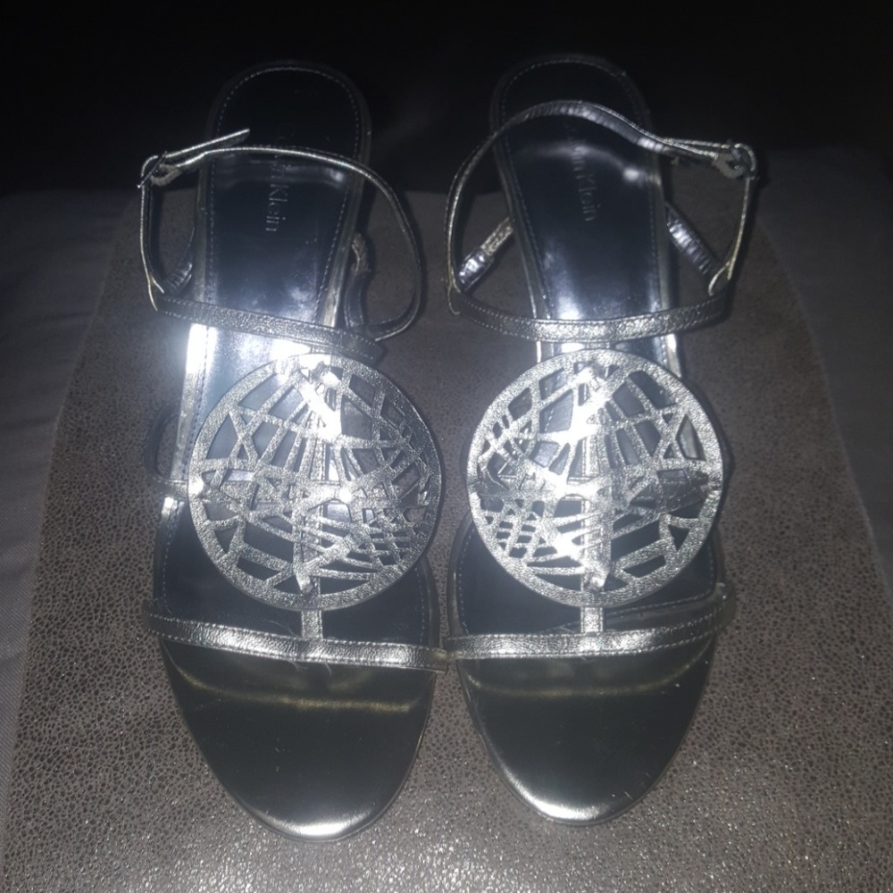Calvin Klein heel sandals NWOT